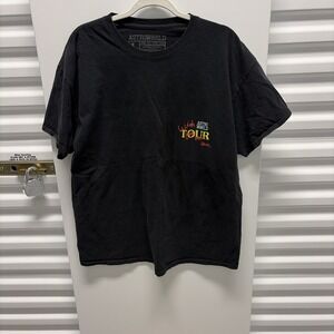 Travis Scott Astroworld Tour T-shirt Mens L Black Excellent Look Mom I Can Fly